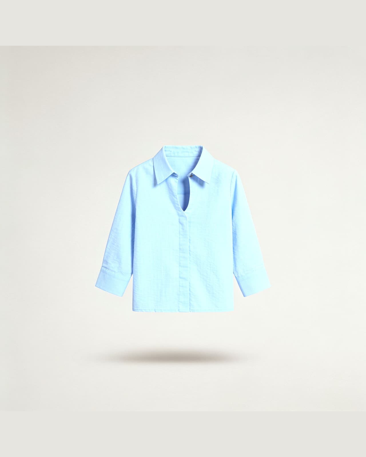 Zoagli Linen Shirt · Light blue