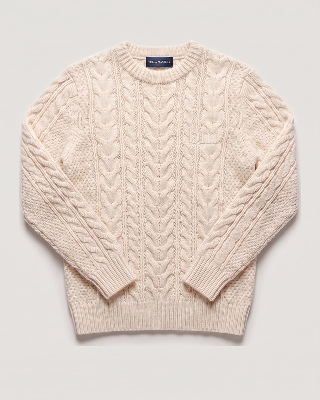 Bellagio Cable Knit Sweater · Cream