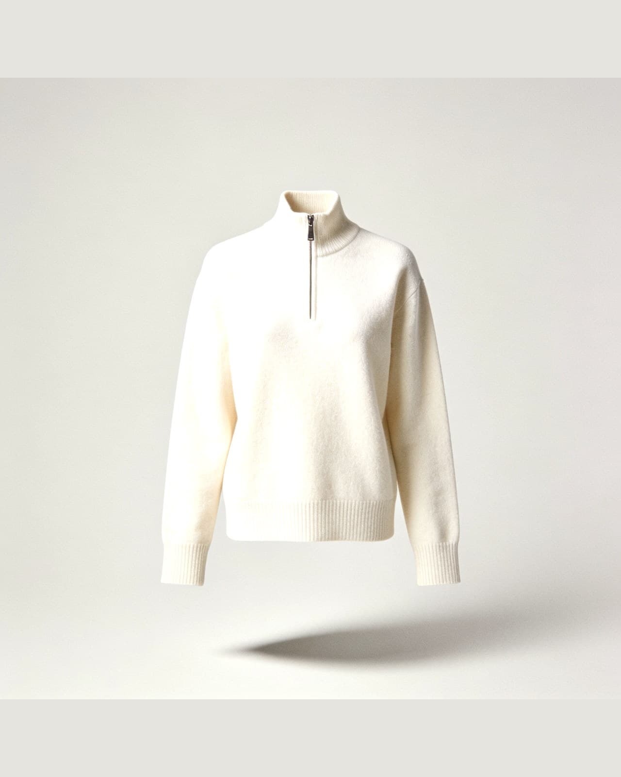 Moltrasio Half-Zip · Krémová
