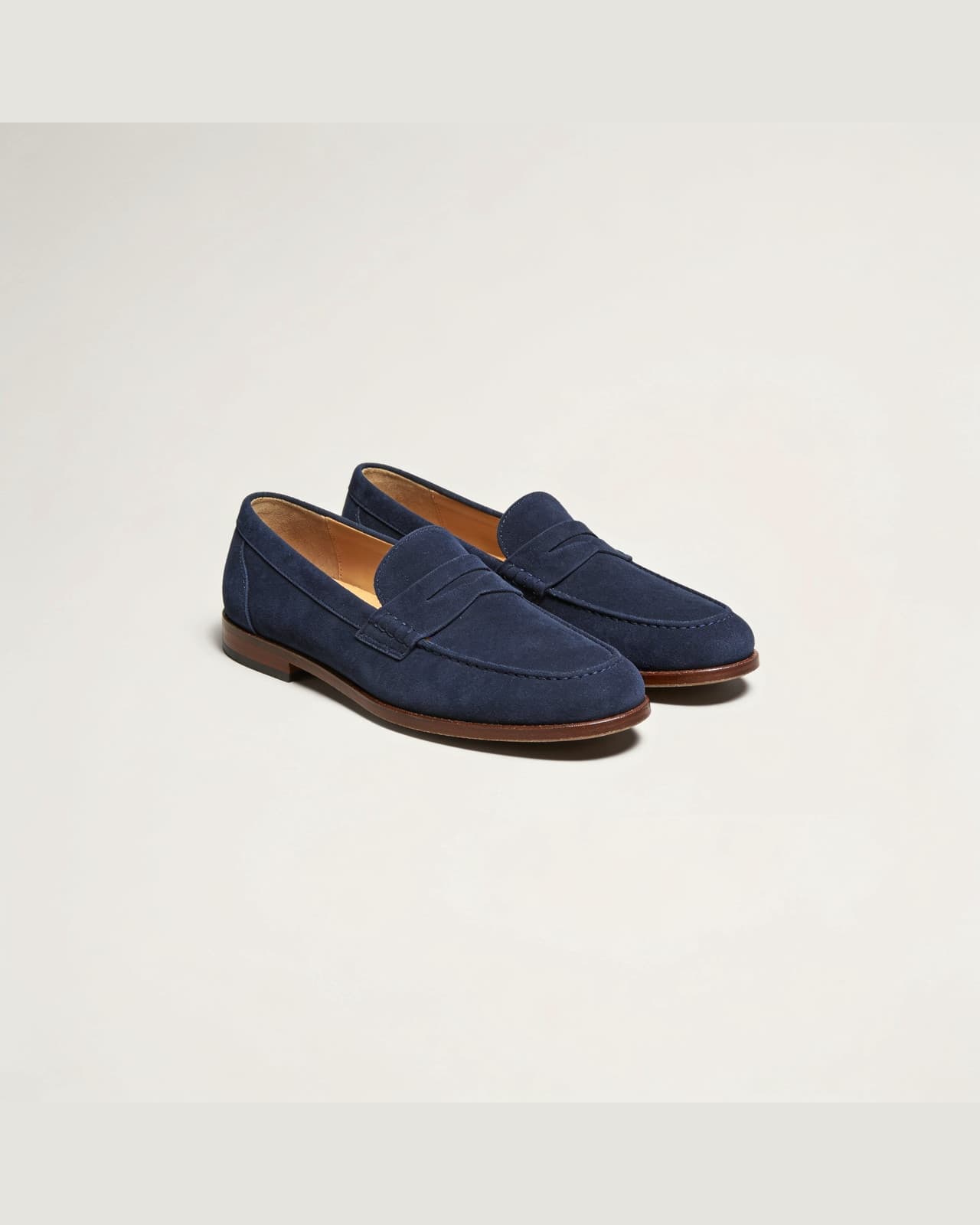 Como Suede Penny Loafer · Lake navy