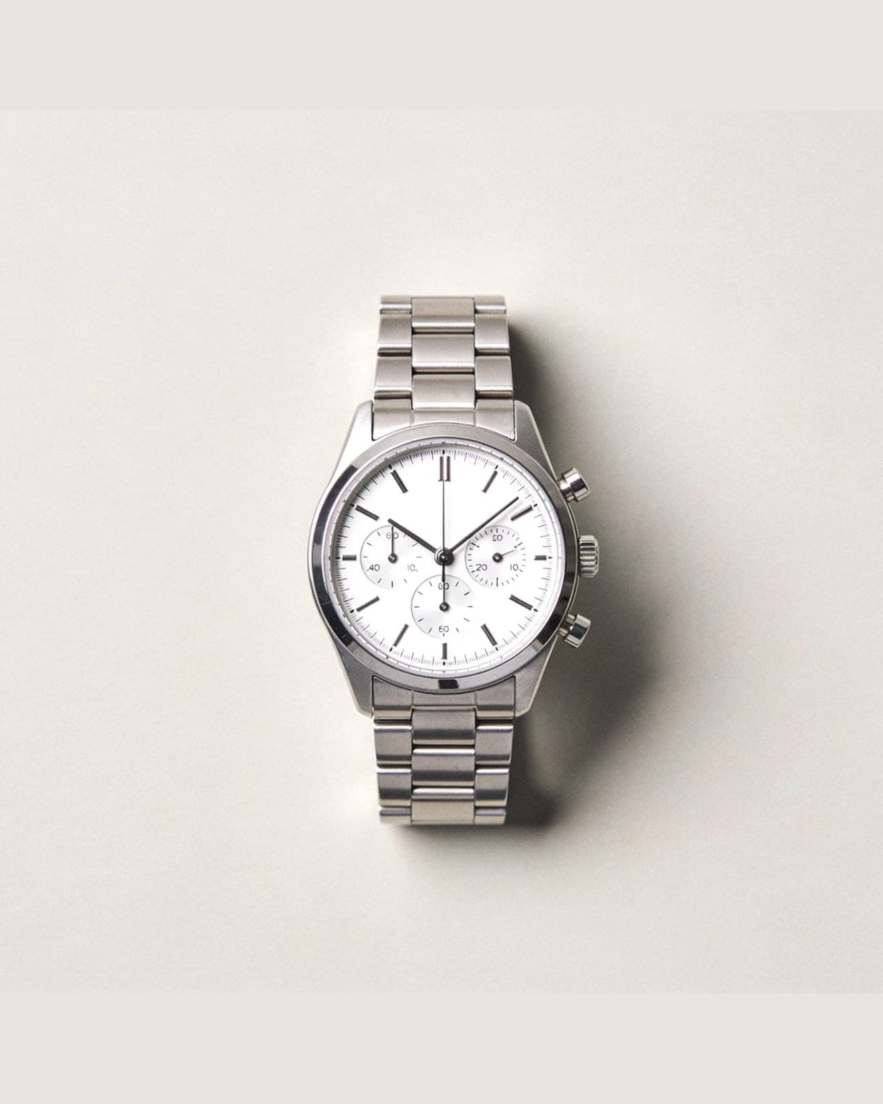 Lario Chronograph Watch · White dial