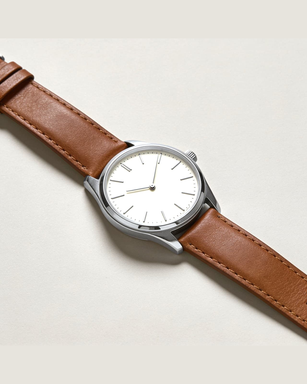 Lario Steel Watch · Steel and cream dial