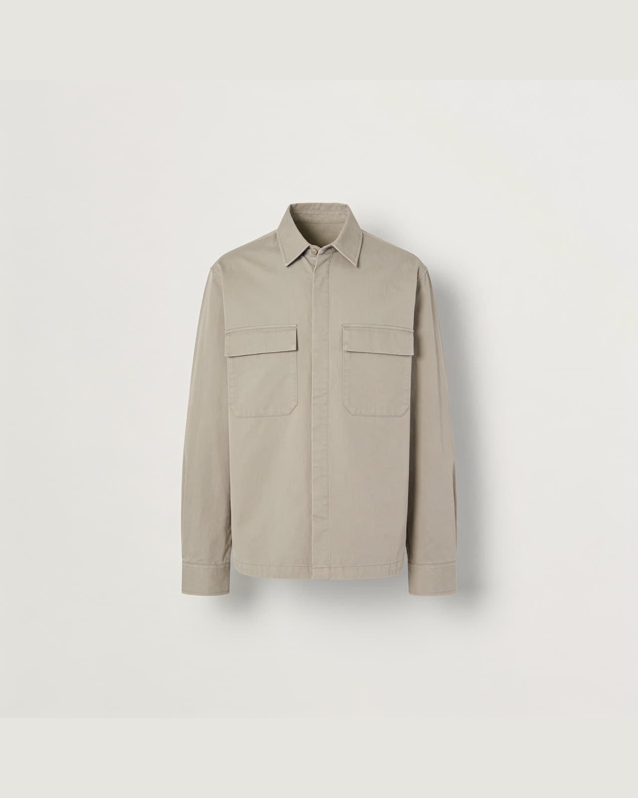 Parlasco Cotton Overshirt · Sand