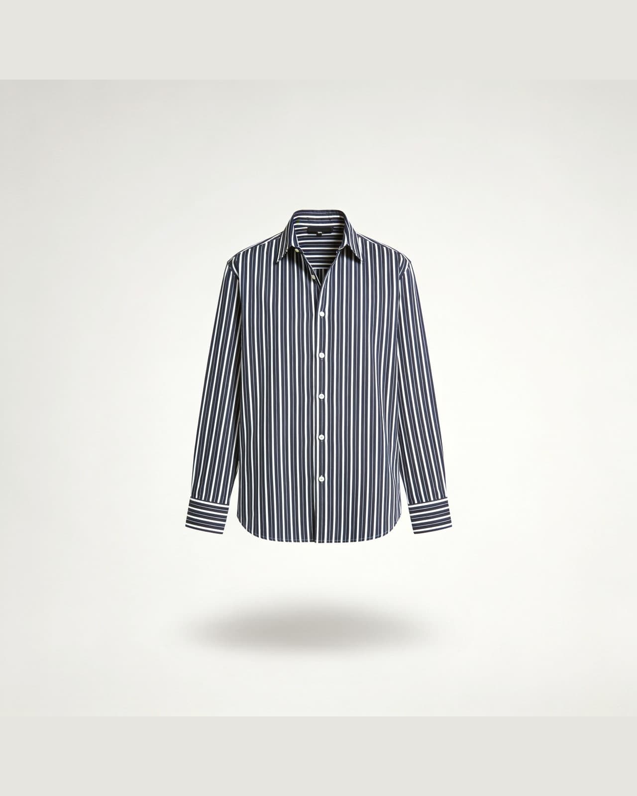 Nervi Striped Oxford Shirt · Navy stripe