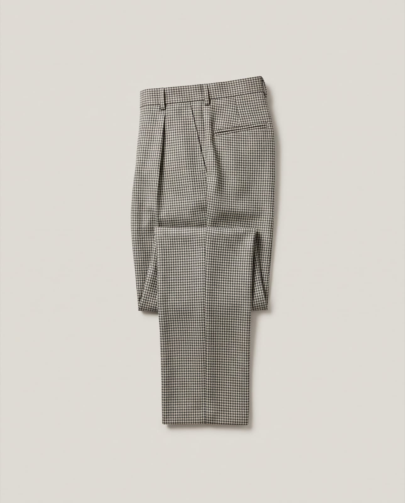 Sondrio Houndstooth Trousers · Grey houndstooth