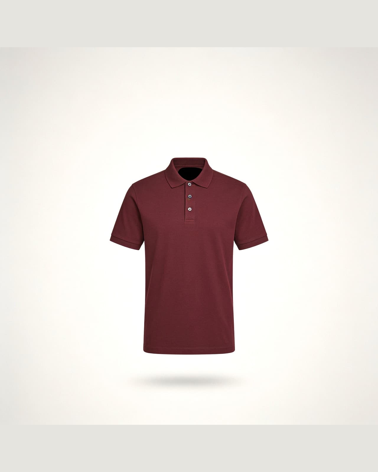 Recco Piqué Polo · Burgundy