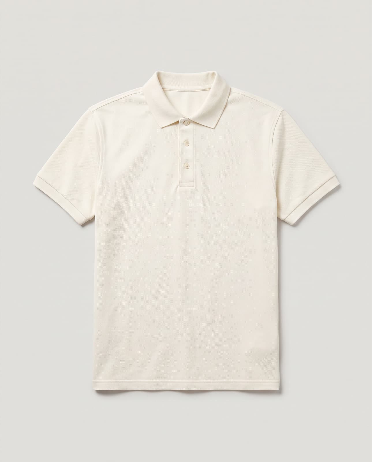 Recco Piqué Polo · Cream