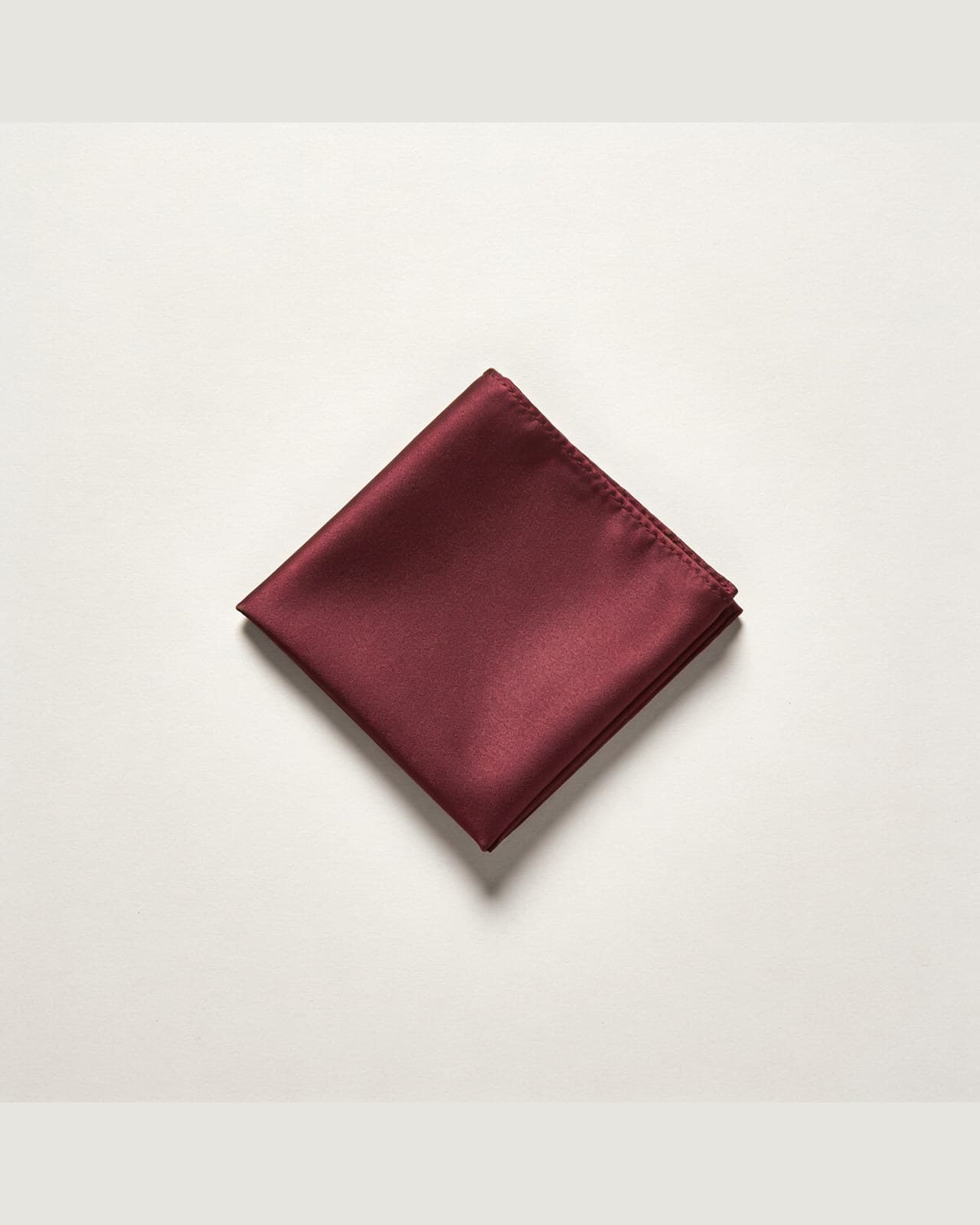 Silk Pocket Square · Burgundy
