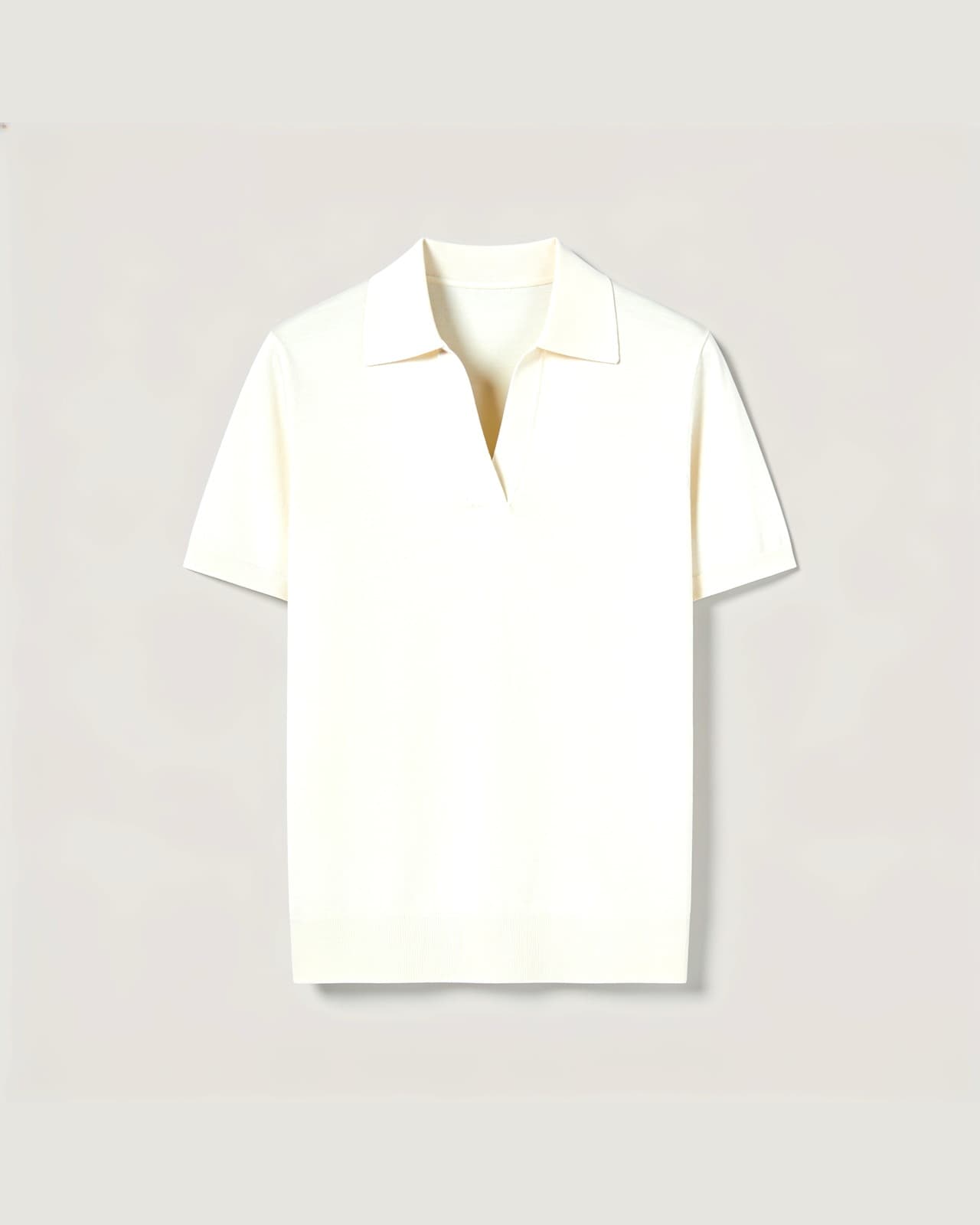 Regoledo Cotton Silk Polo · Ivory