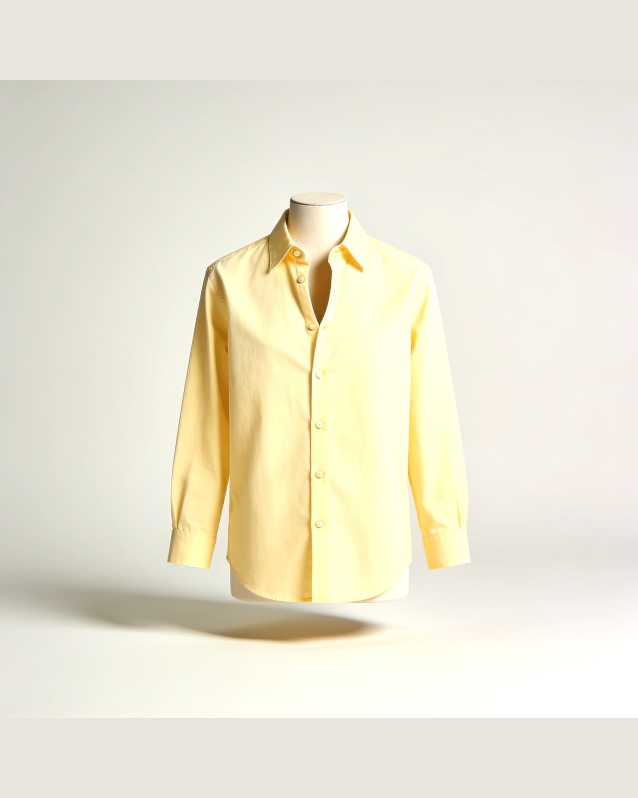 Albisola Poplin Shirt · Pale yellow