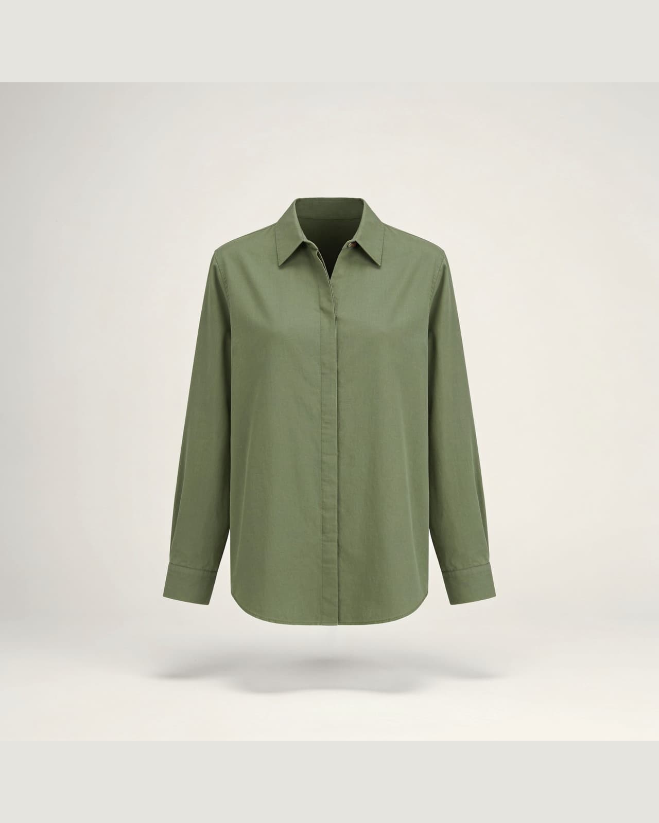 Albisola Poplin Shirt · Sage green