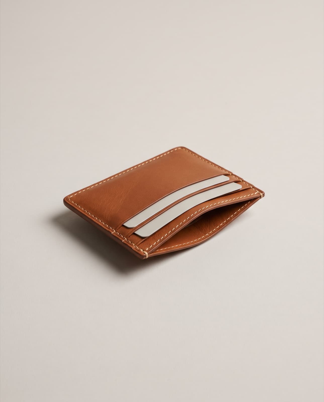 San Siro Card Holder · Tan