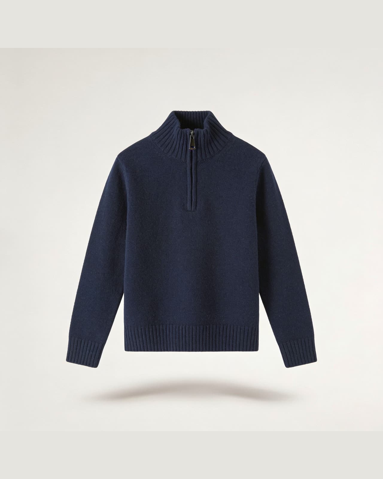 Tremezzo Merino Quarter-Zip · Lake navy