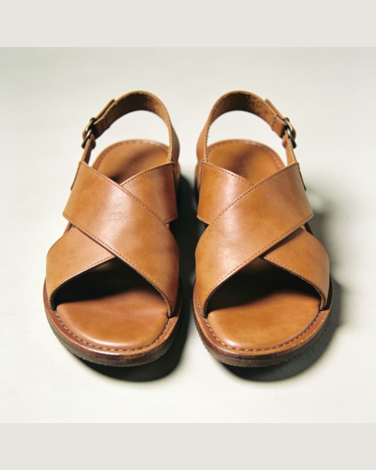 Bellagio Leather Sandal · Tan