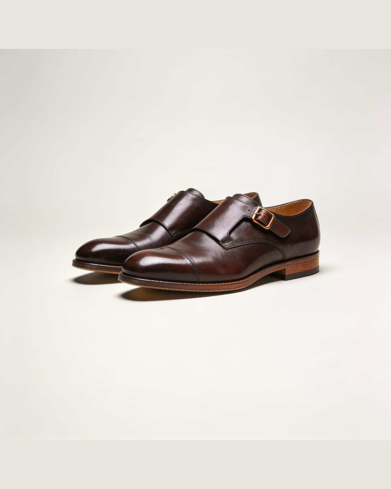 Introzzo Monk Strap · Dark brown
