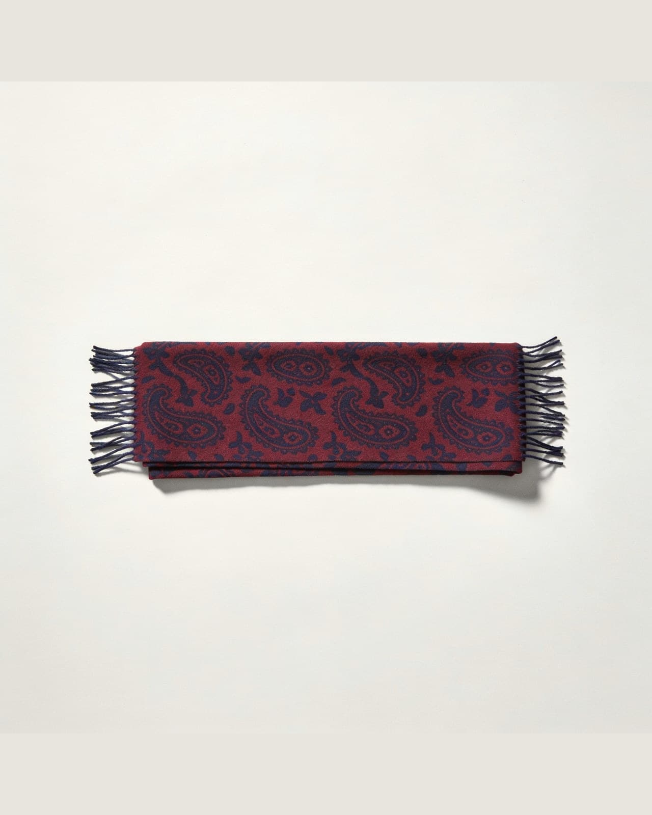 Albonico Paisley Scarf · Bordó