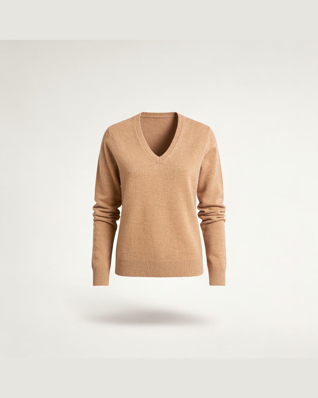 Colonno V-Neck Sweater · Camel