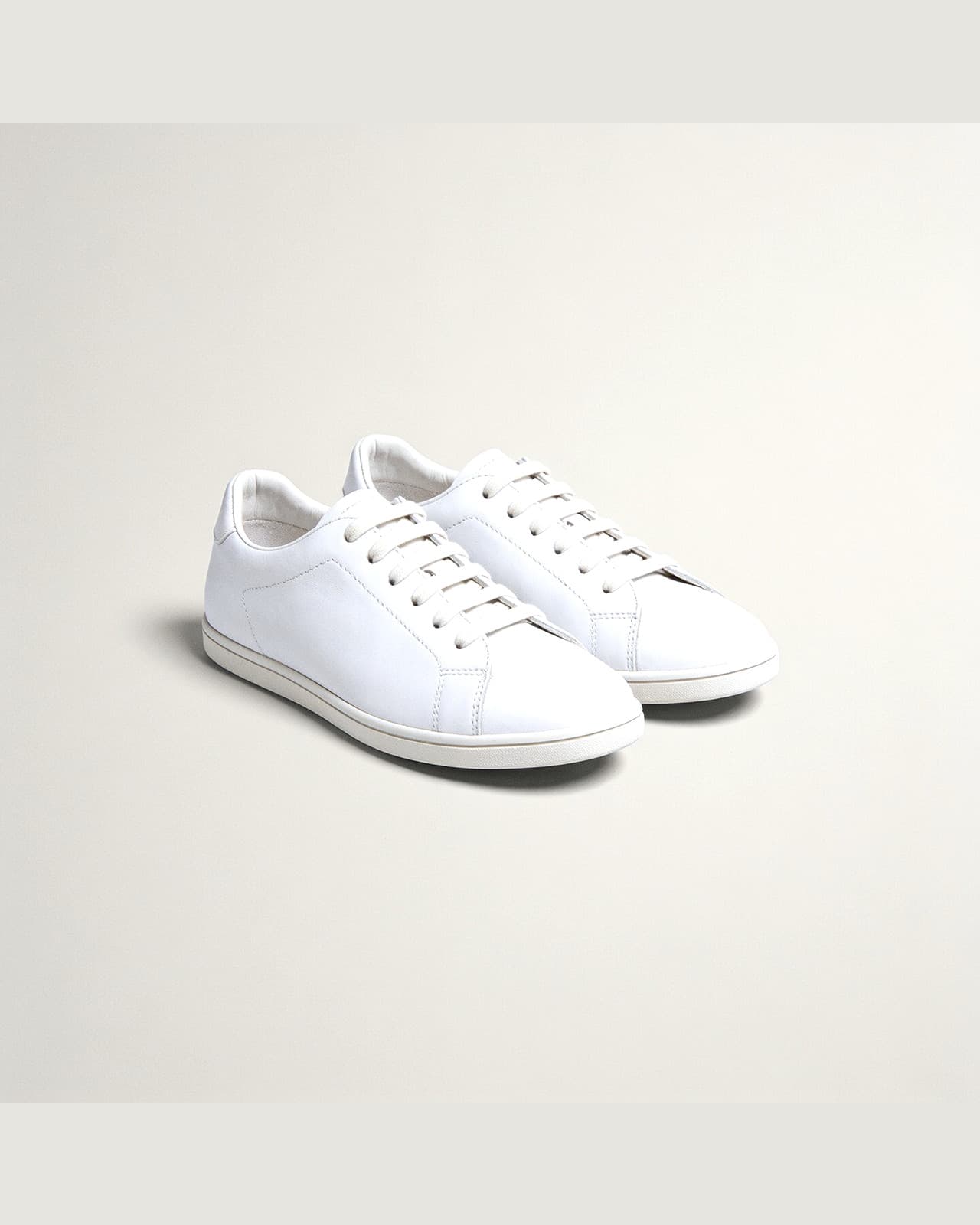 Abbadia Leather Sneaker · Cream