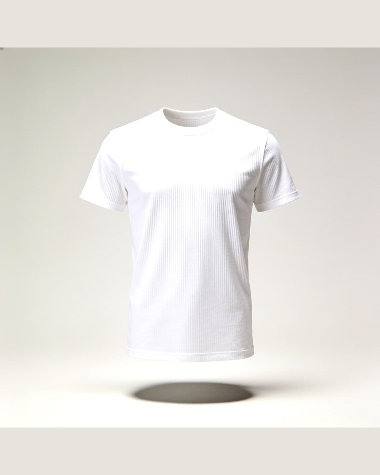 Bellagio Ribbed T-Shirt · Bílá