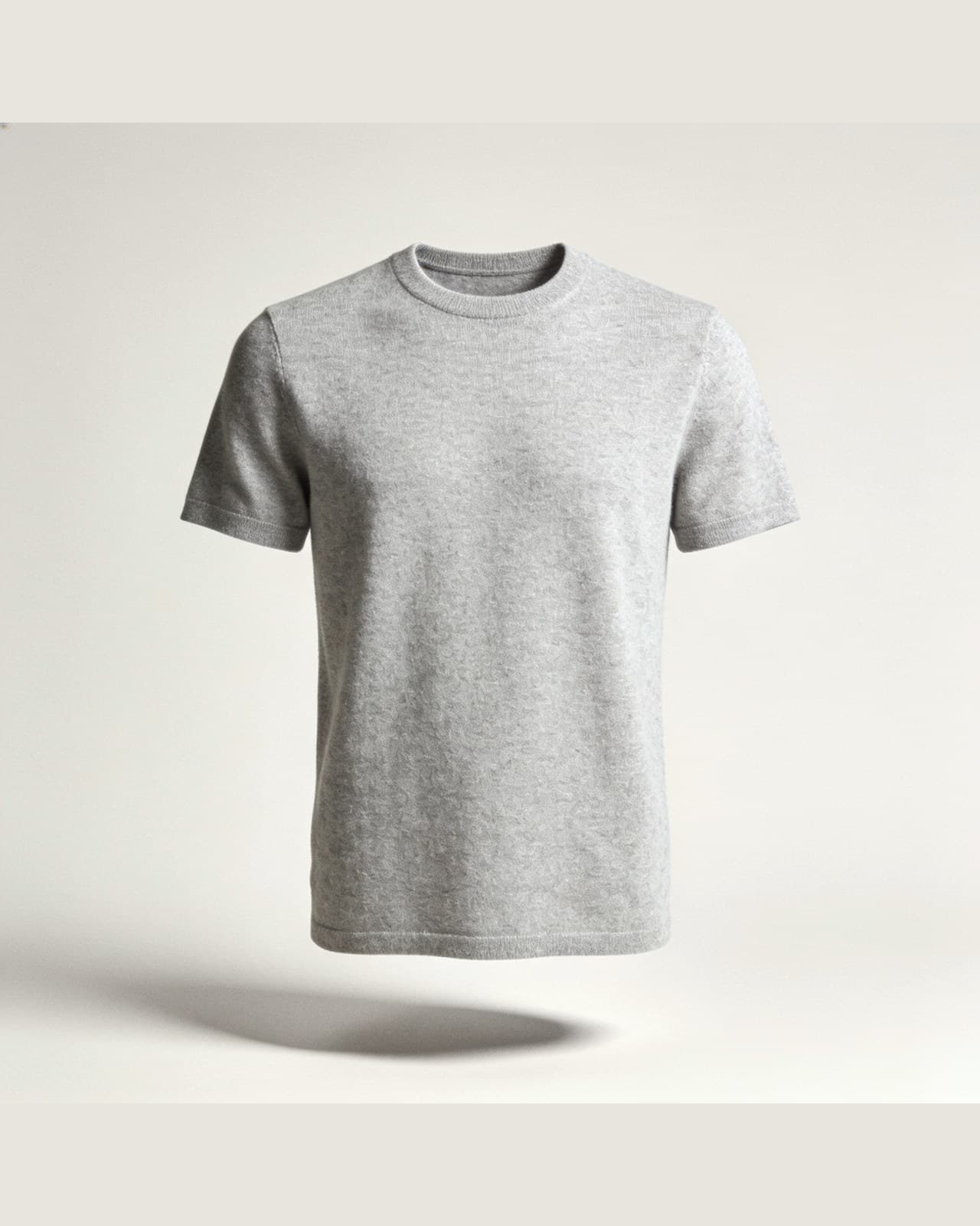 Gittana Cashmere T-Shirt · Pearl grey