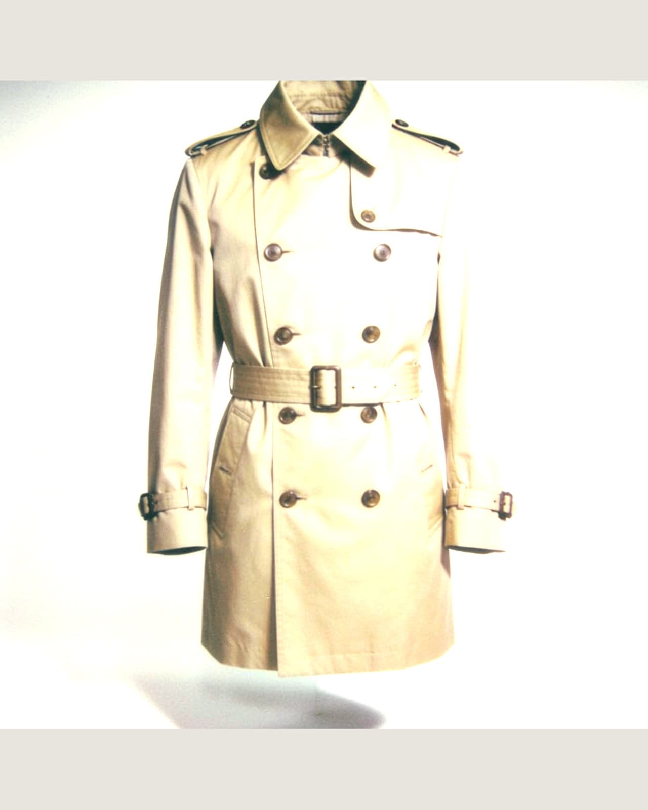 Argegno Double Breasted Trench · Beige