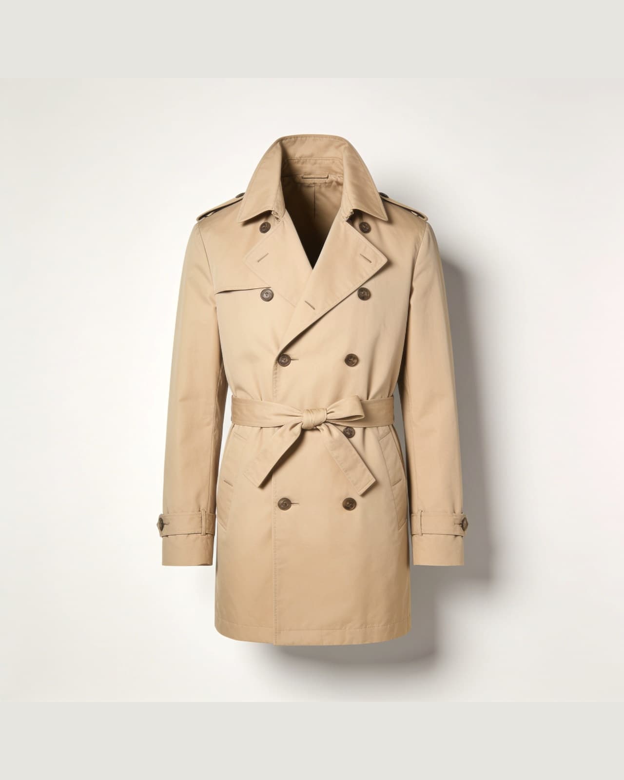 Gera Short Trench · Beige