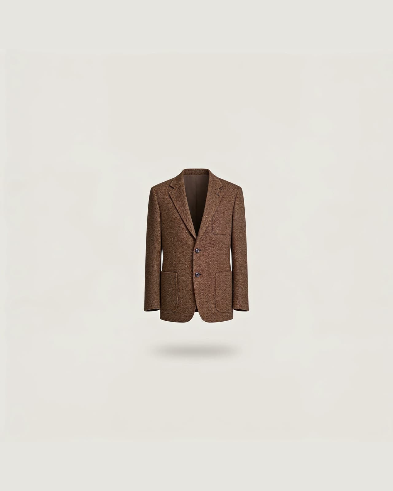 Valtellina Tweed Jacket · Brown herringbone