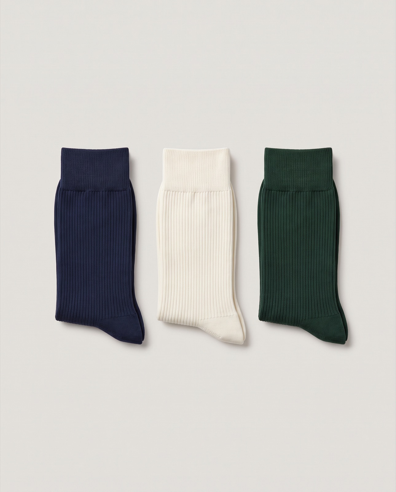 Ribbed Socks, set of three