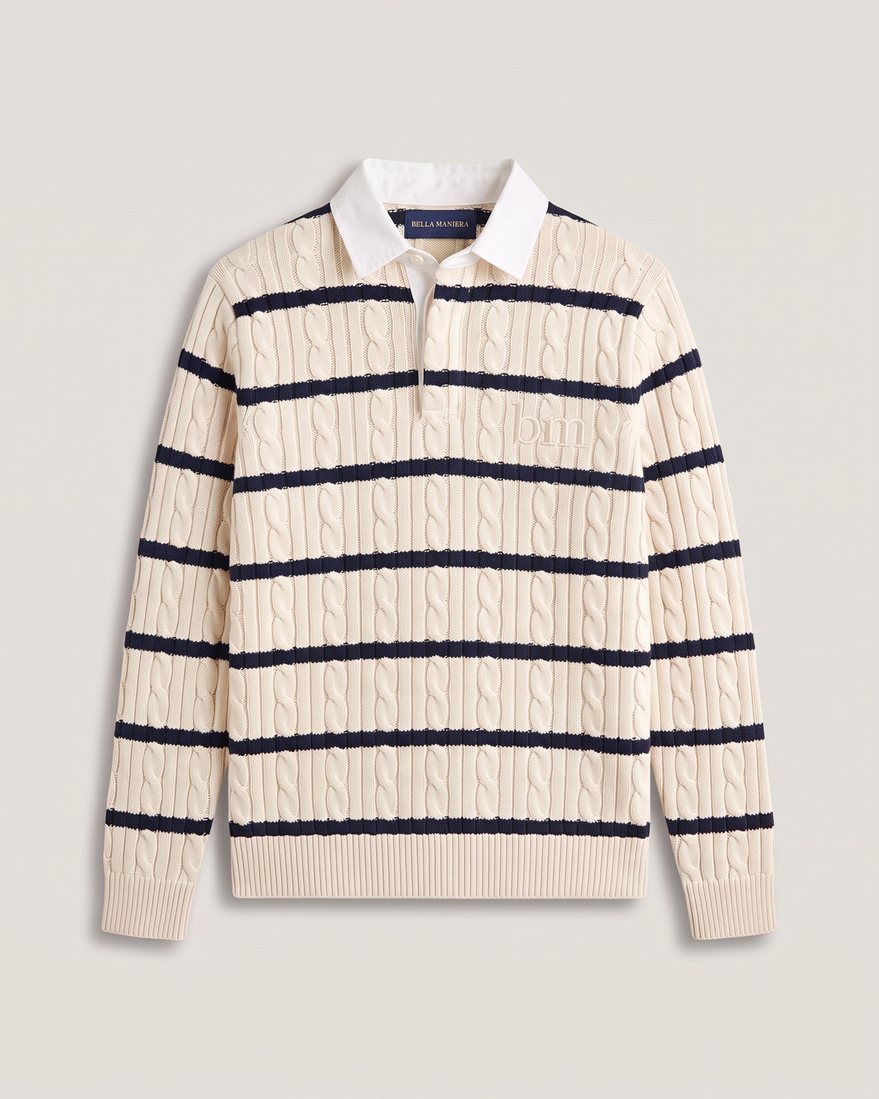 Camogli Striped Rugby Polo